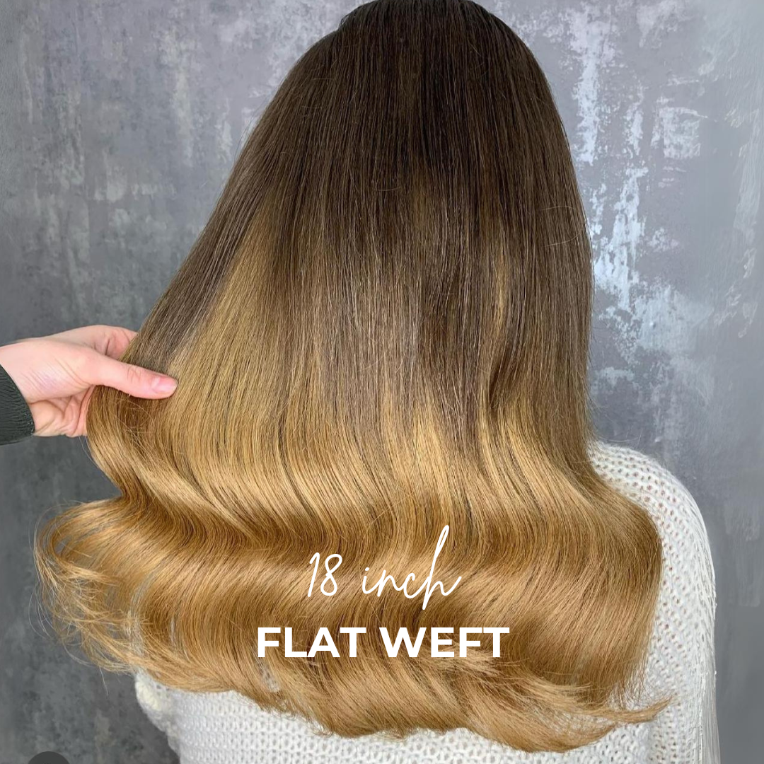 18 Inch Superior Flat Weft Hair Extensions