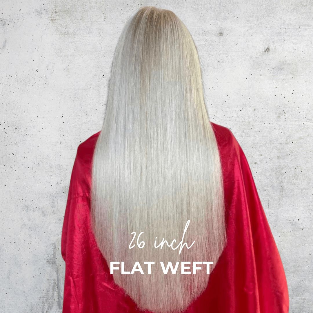 26 Inch Custom Superior Flat Weft Hair Extensions