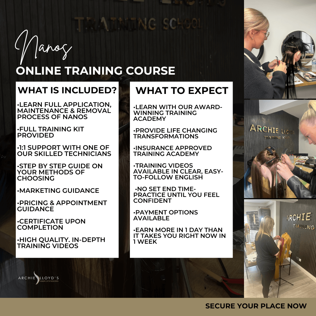 Certified Online Nano Bead Hair Extension  Course