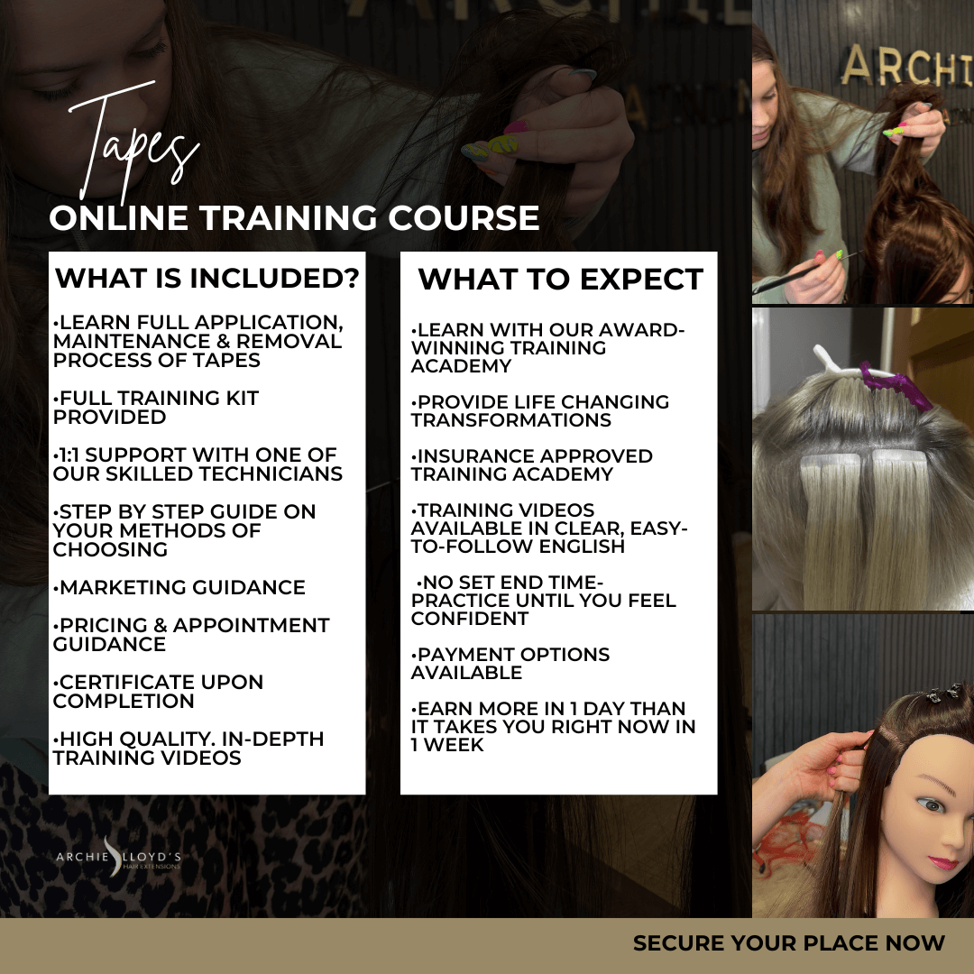 Certified Online Tape Hair Extension Course
