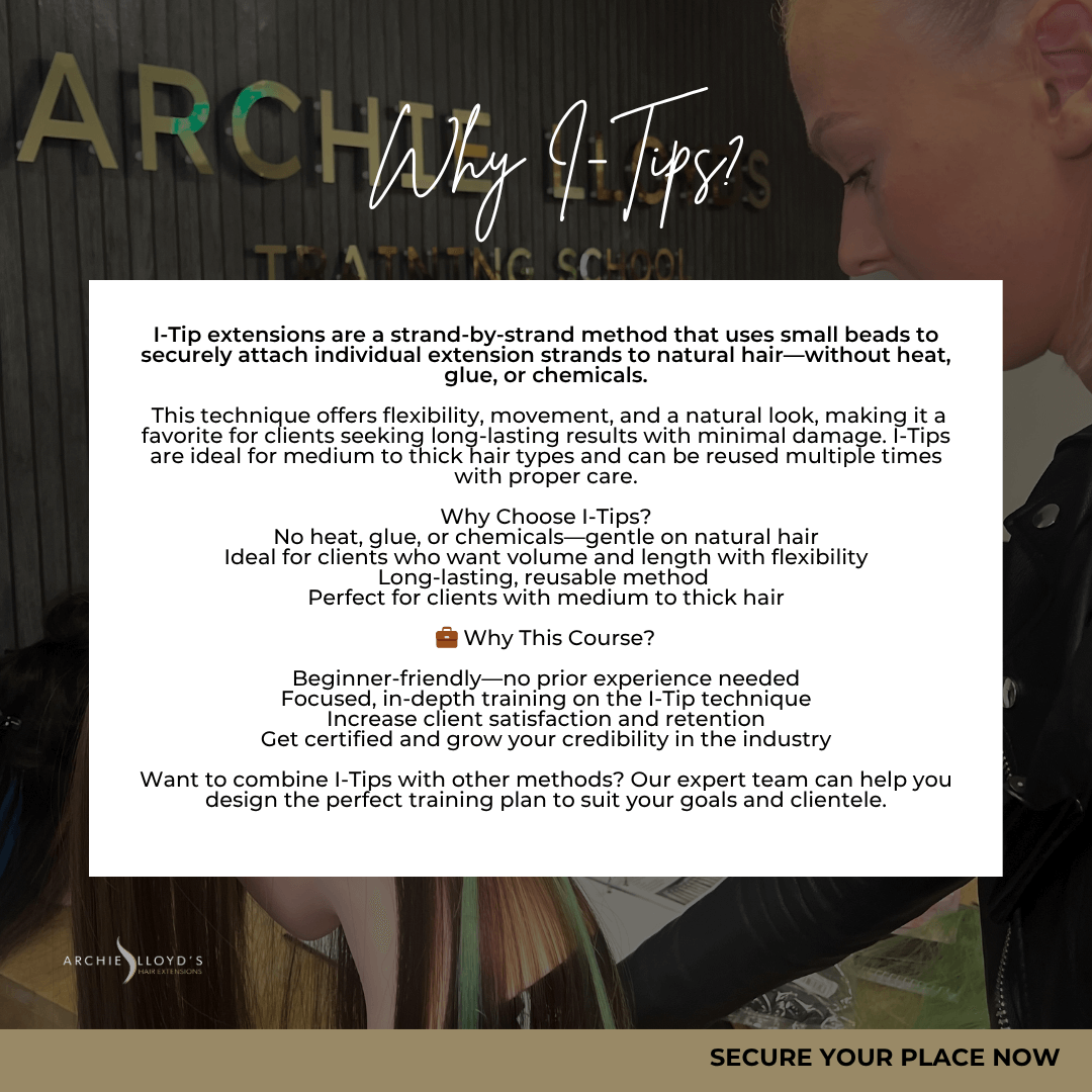 Certified Online I-Tips Hair Extension Course