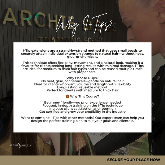Certified On-Site I-Tips Hair Extension Course