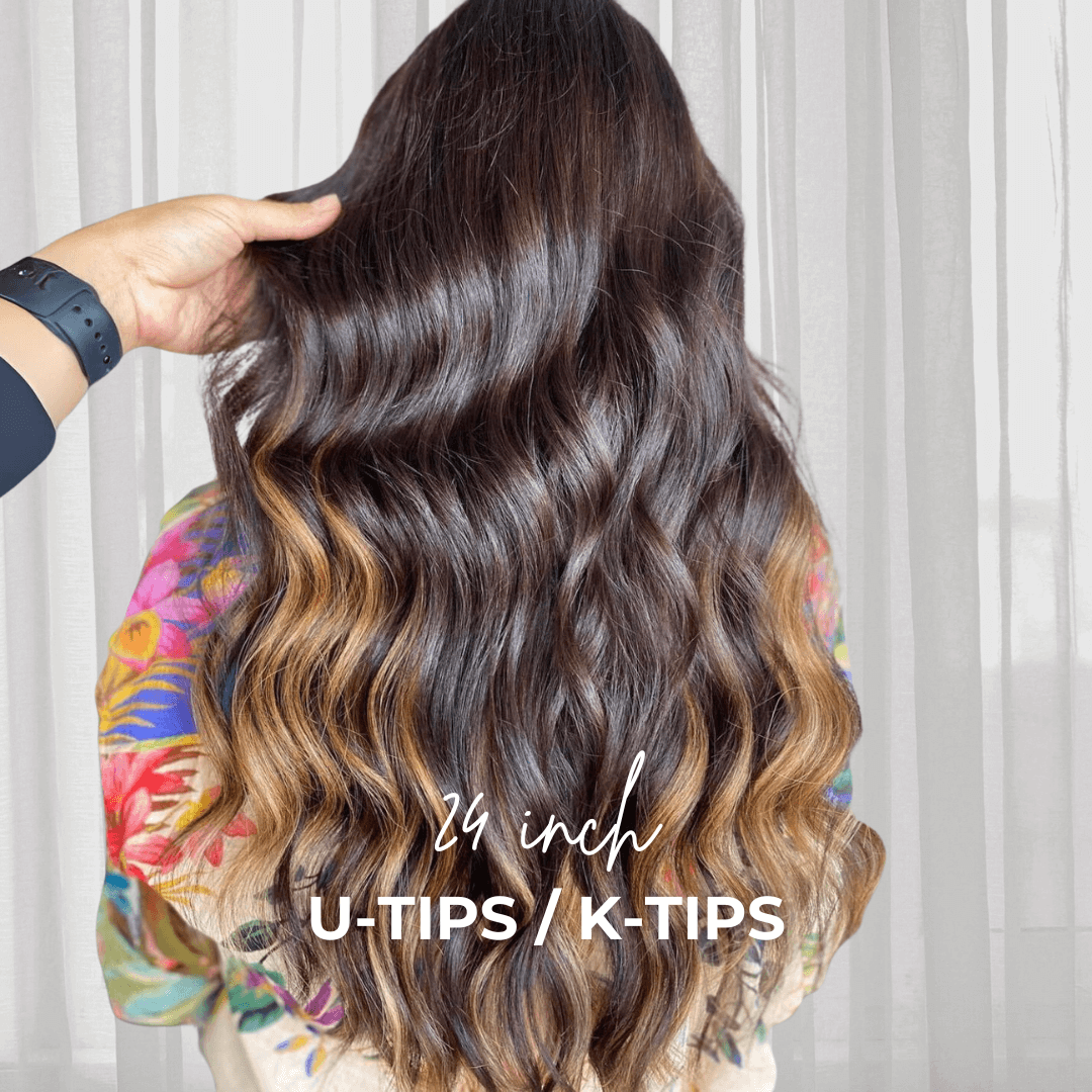 24 Inch Custom Superior U-Tips/ K-Tips / Pre-Bonds Hair Extensions