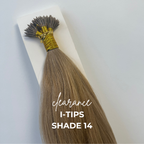 Clearance Shade 14 I-Tips Hair Extensions