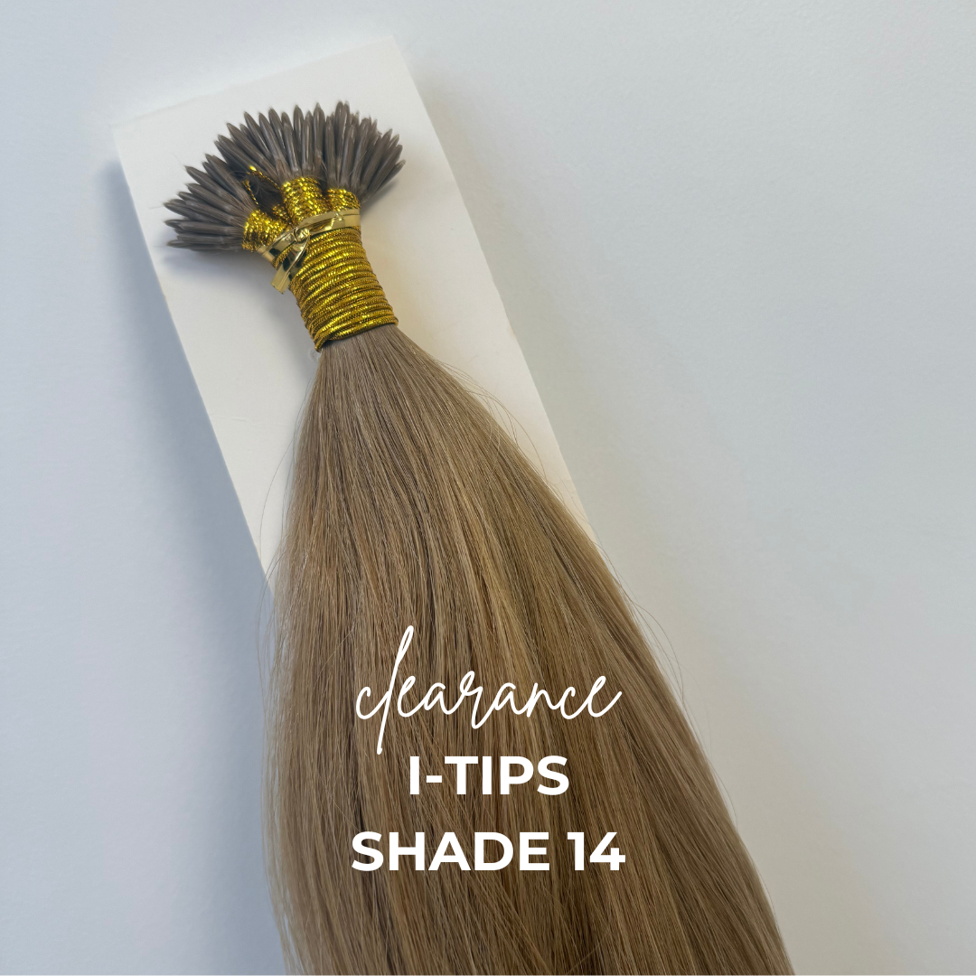 Clearance Shade 14 I-Tips Hair Extensions