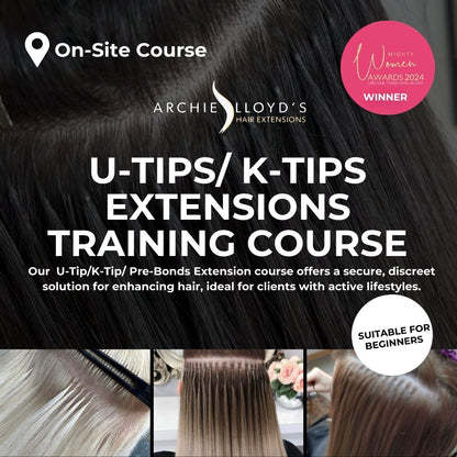 Curso presencial de extensiones de cabello U-Tip/Pre-Bond