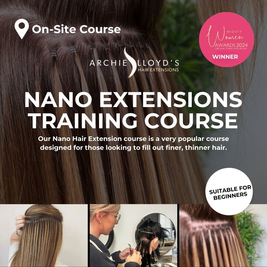 Curso presencial de extensiones de cabello con nanoperlas