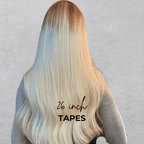 Extensiones de cabello con cinta personalizada de 26 pulgadas