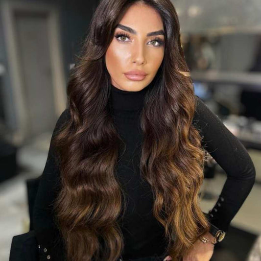 Extensiones de cabello con clip personalizadas de 24 pulgadas