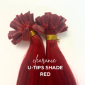 Clearance Shade Red U-Tips/ K-Tips Hair Extensions