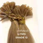 Clearance Shade 12 U-Tips/ K-Tips Hair Extensions