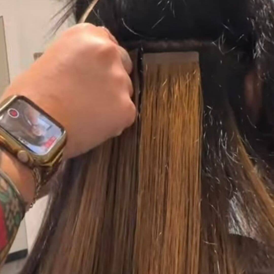 Curso presencial de extensiones de cabello con cinta adhesiva