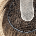Fishnet Topper – 6” x 6” | 16” Human Hair for Mesh Integration