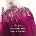 Clearance Shade Violet Micro Loops Hair Extensions