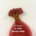 Clearance Shade Pink U-Tips/ K-Tips Hair Extensions