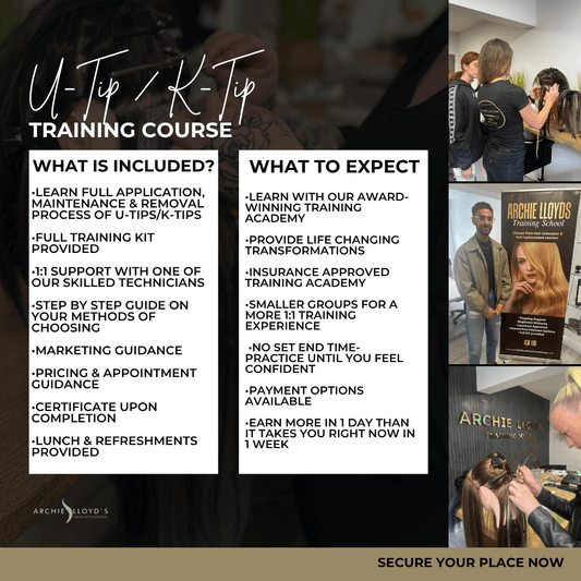 Certified On-Site U-Tip/ K-Tip/  Pre-Bond Hair Extension Course
