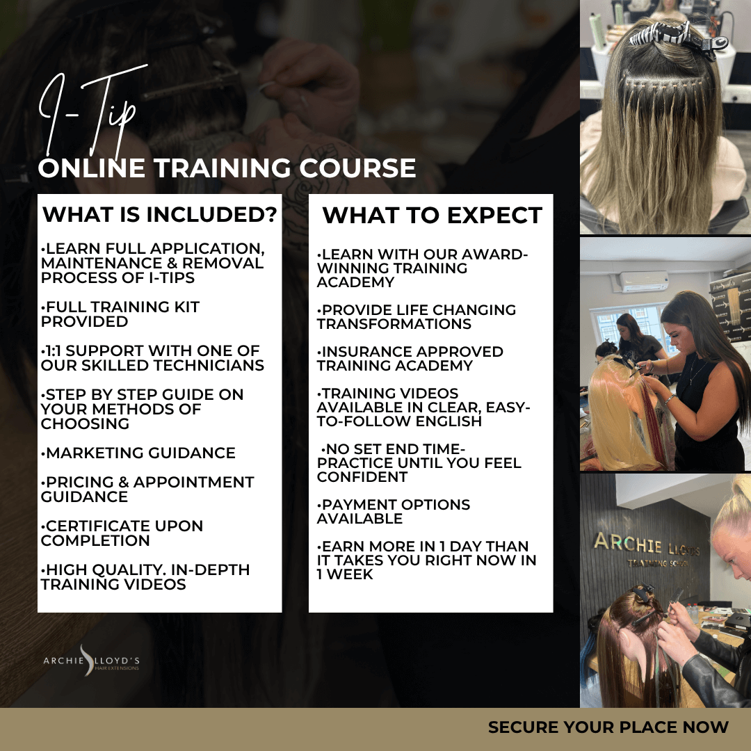 Certified Online I-Tips Hair Extension Course