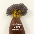 Clearance Shade 30 U-Tips/ K-Tips Hair Extensions
