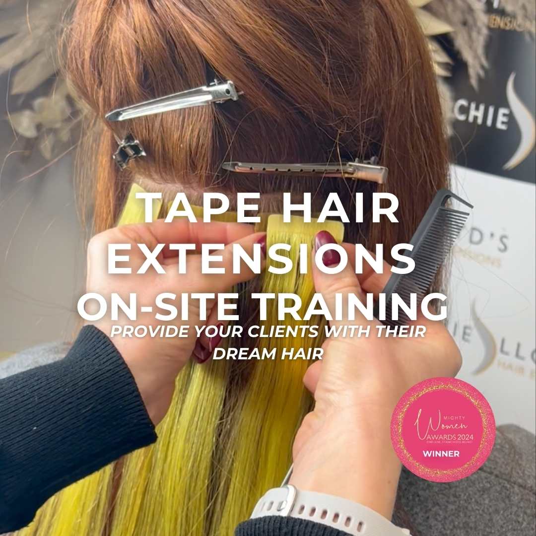 Curso presencial de extensiones de cabello con cinta adhesiva