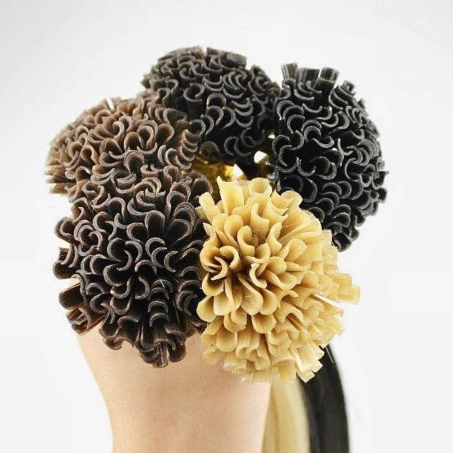Extensiones de cabello de 20 pulgadas con punta en U/preencoladas