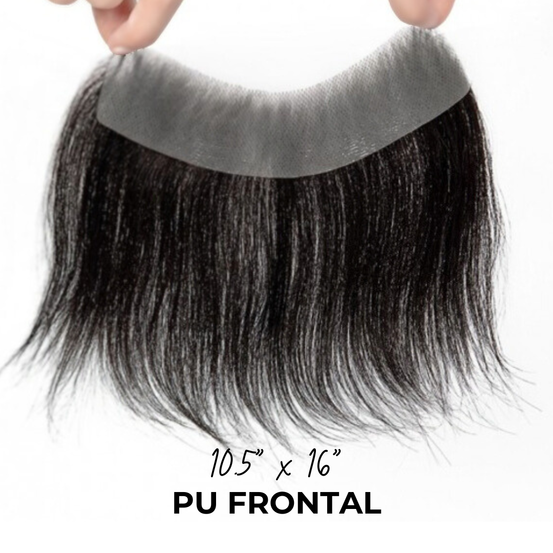 PU Frontal – 10.5” x 16” Human Hair for Mesh Integration