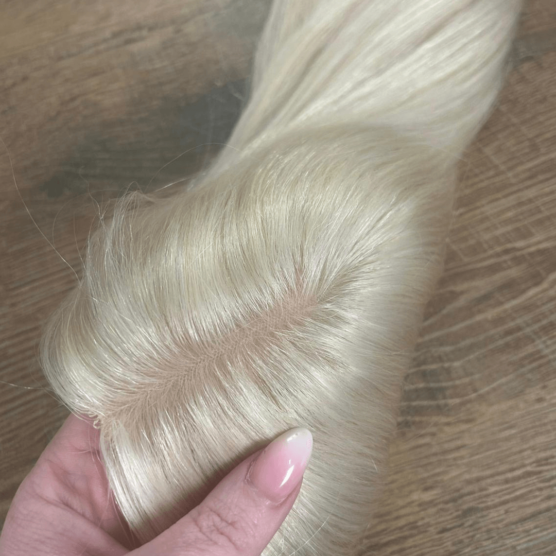 Silk Base Closure – 4” x 4” | 16” Human Hair for Mesh Integration
