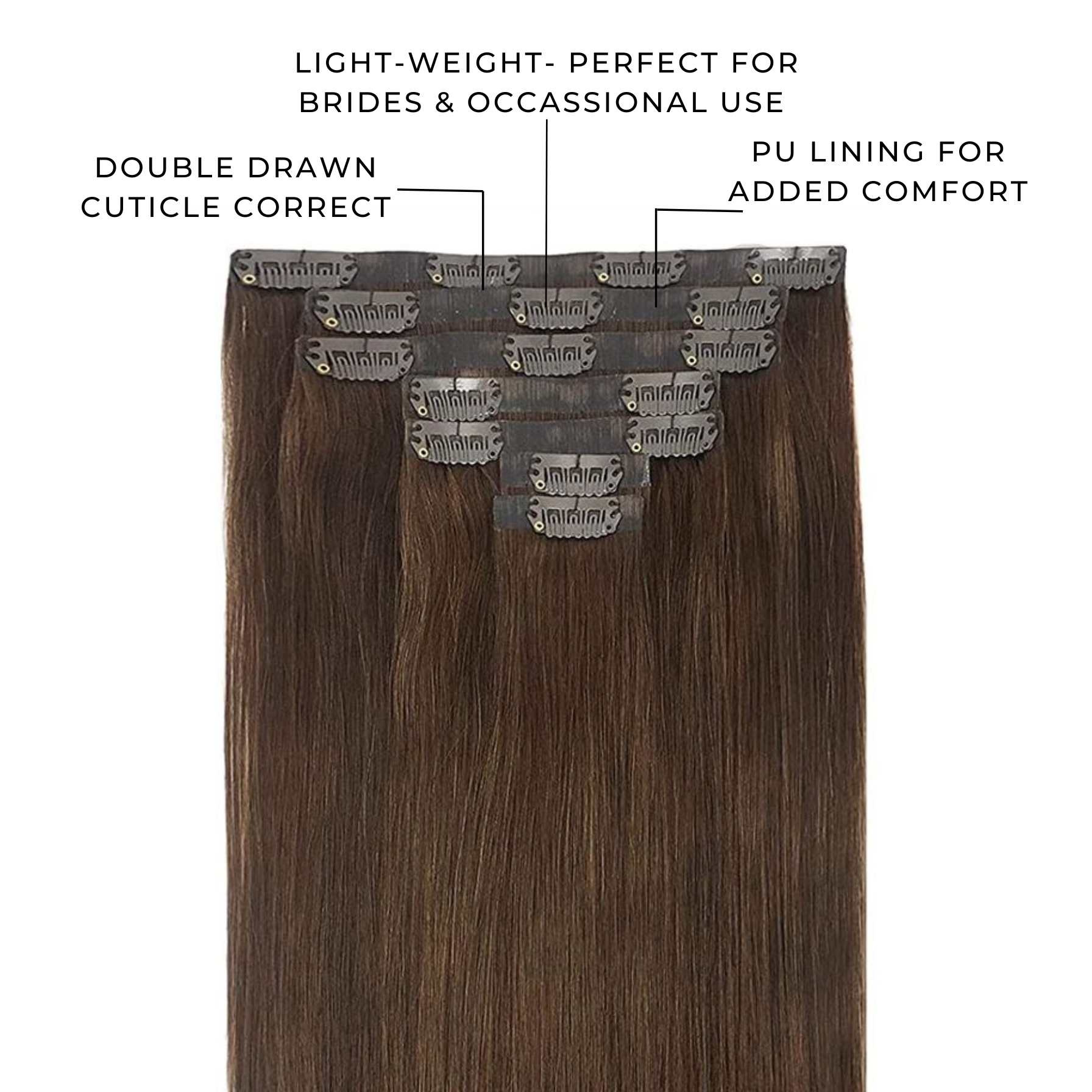 20 Inch Superior Clip-In Hair Extensions