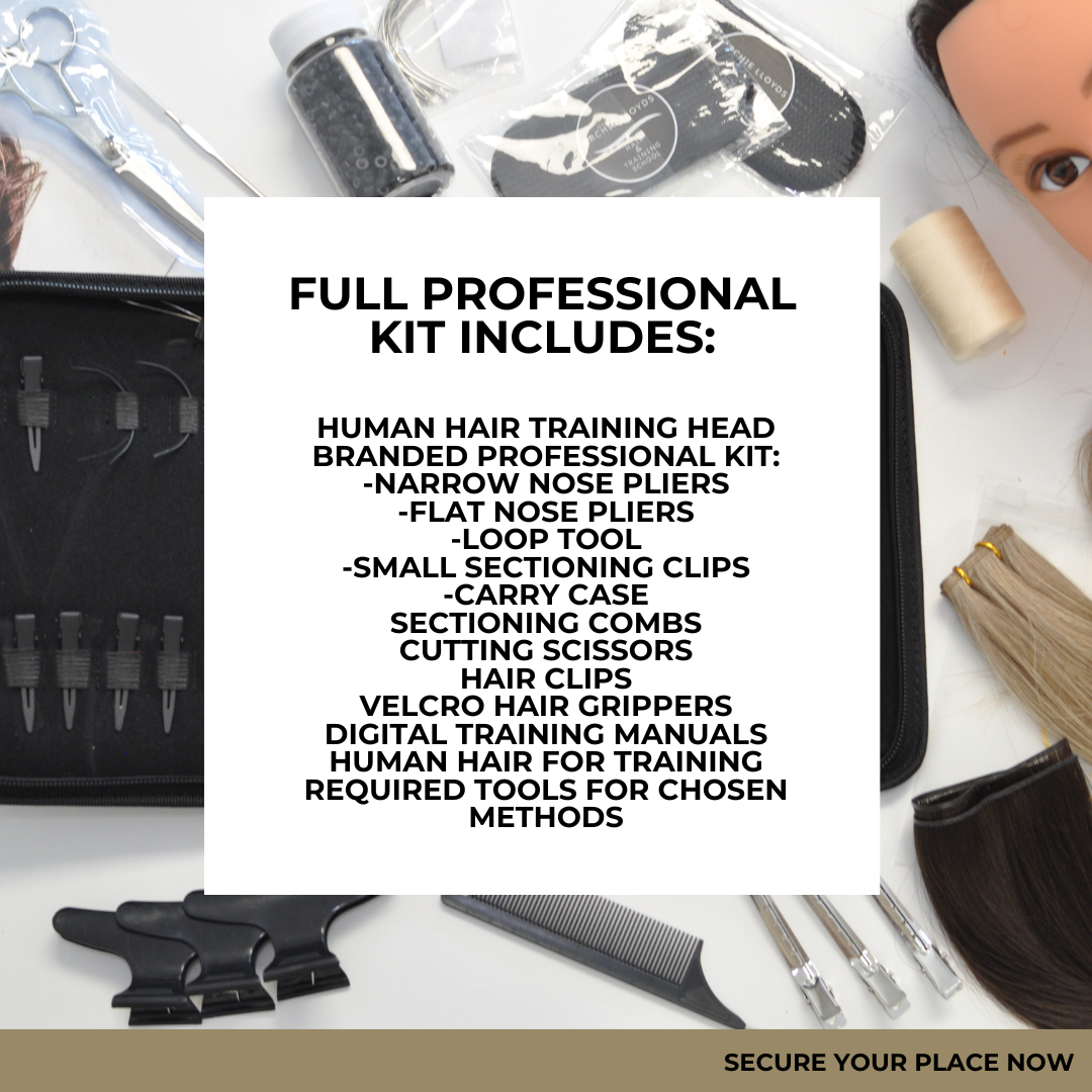 4 IN 1 Most Popular Hair Extension Methods Online Course