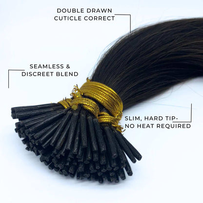 Extensiones de cabello con punta en I de 20 pulgadas de calidad superior