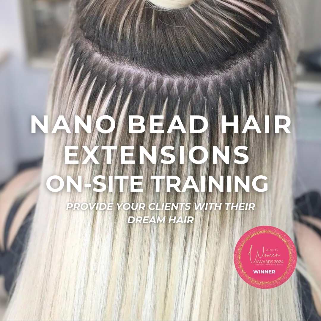 Curso presencial de extensiones de cabello con nanoperlas