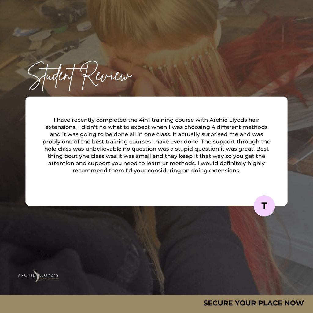 4 IN 1 Most Popular Hair Extension Methods On-Site Course