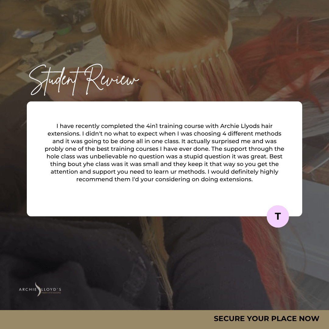 4 IN 1 Most Popular Hair Extension Methods On-Site Course