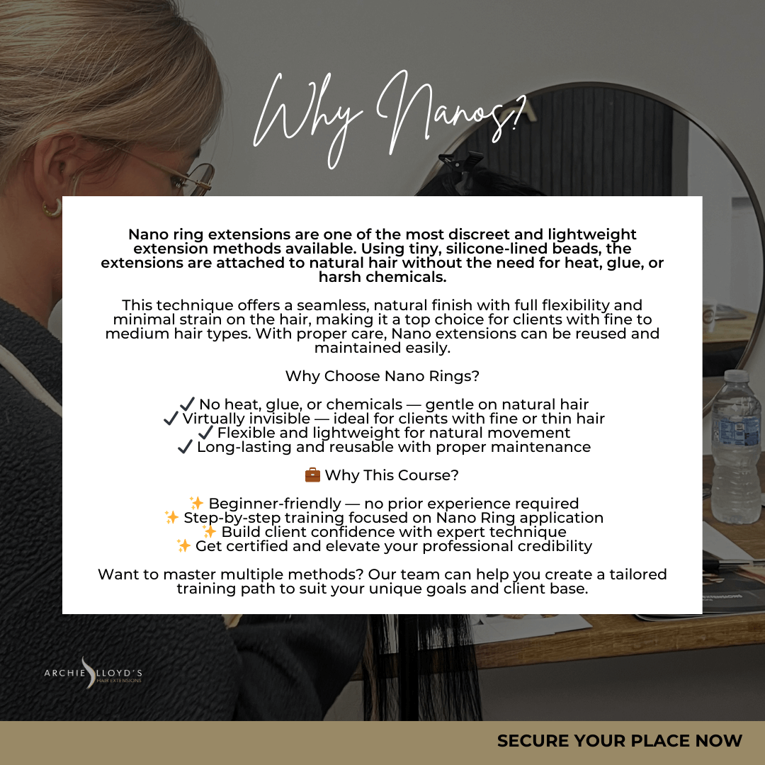Certified Online Nano Bead Hair Extension  Course