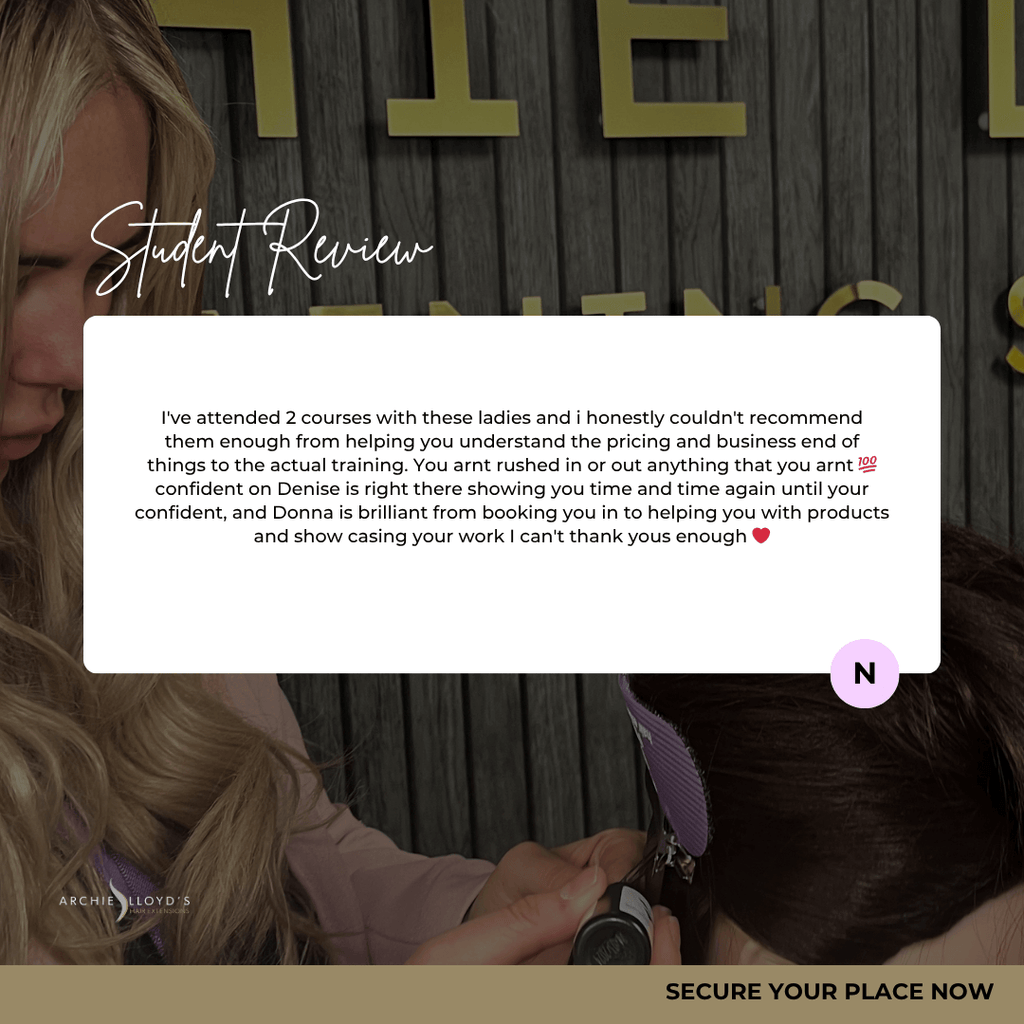 Curso presencial de extensiones de cabello Viral V-Light