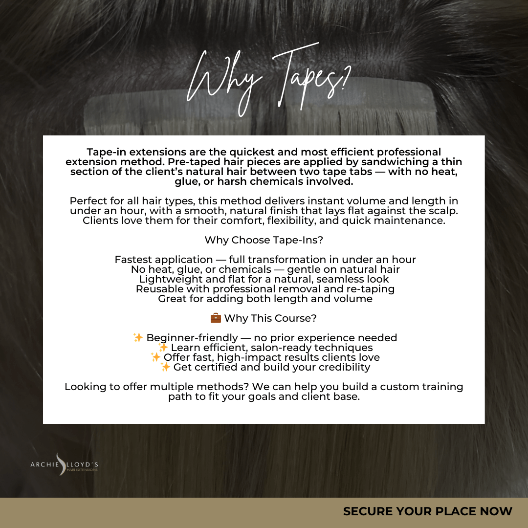 Certified Online Tape Hair Extension Course