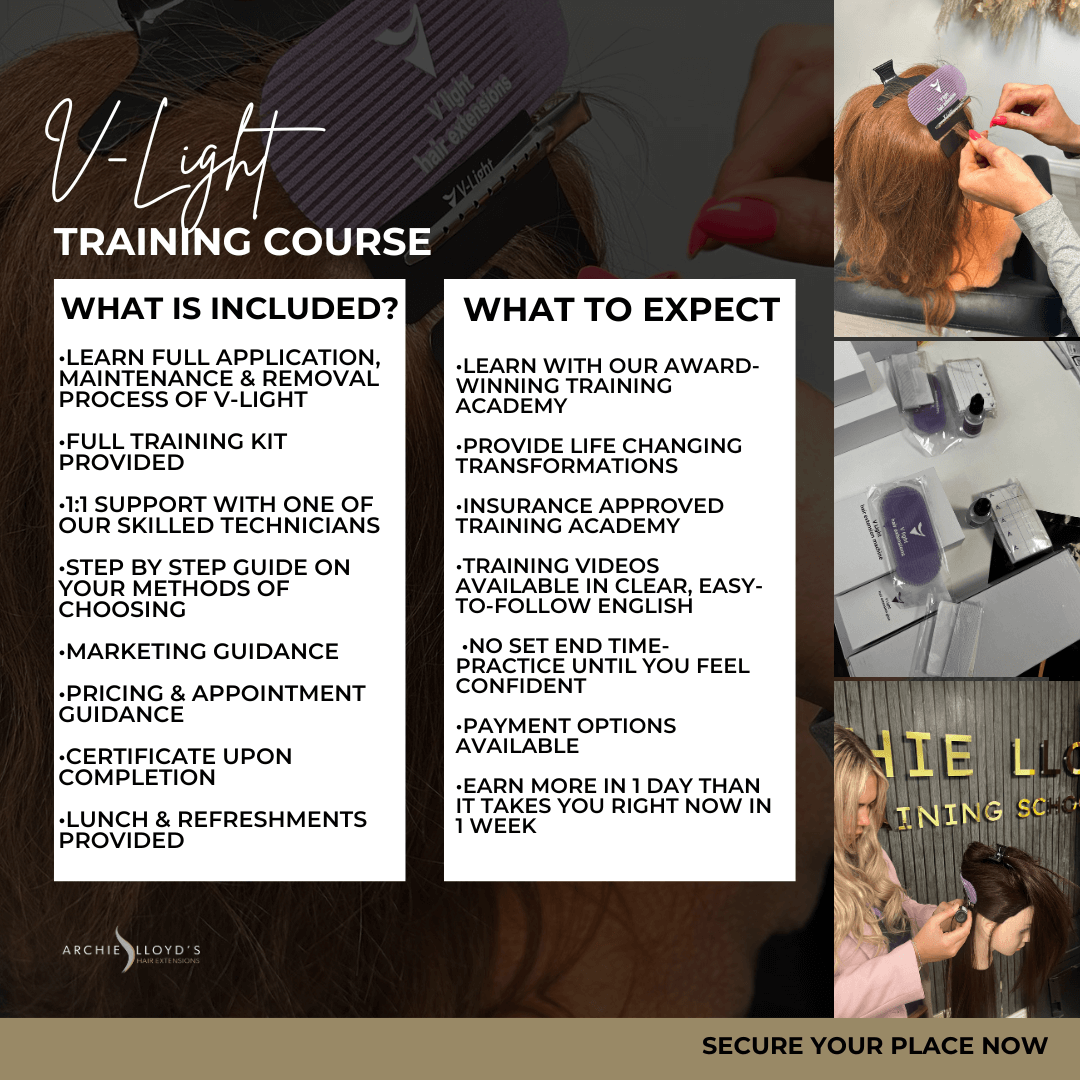 Certified Online V-Light Hair Extensions Course