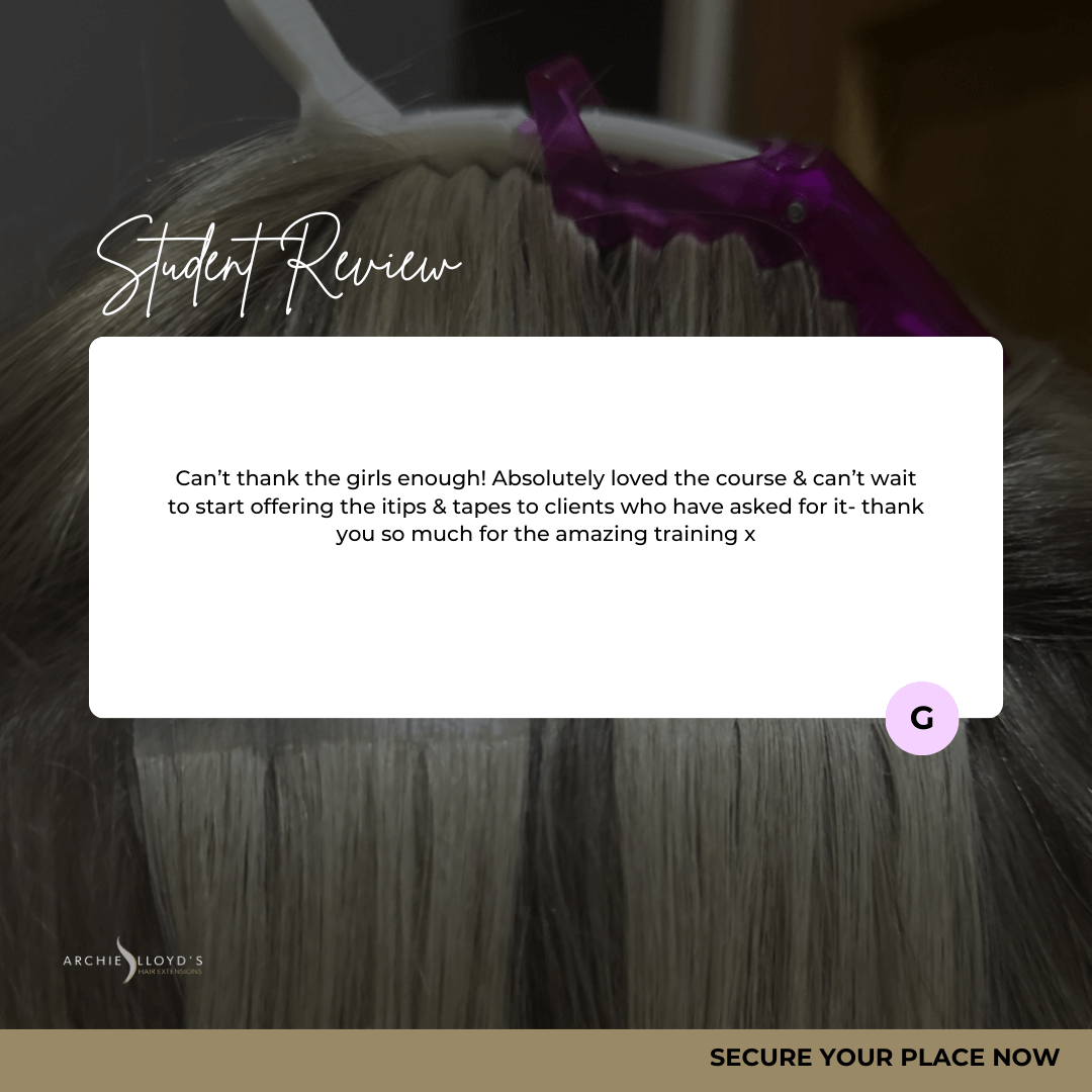 Certified Online Tape Hair Extension Course