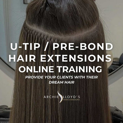 Curso en línea de extensiones de cabello U-Tip/Pre-Bond